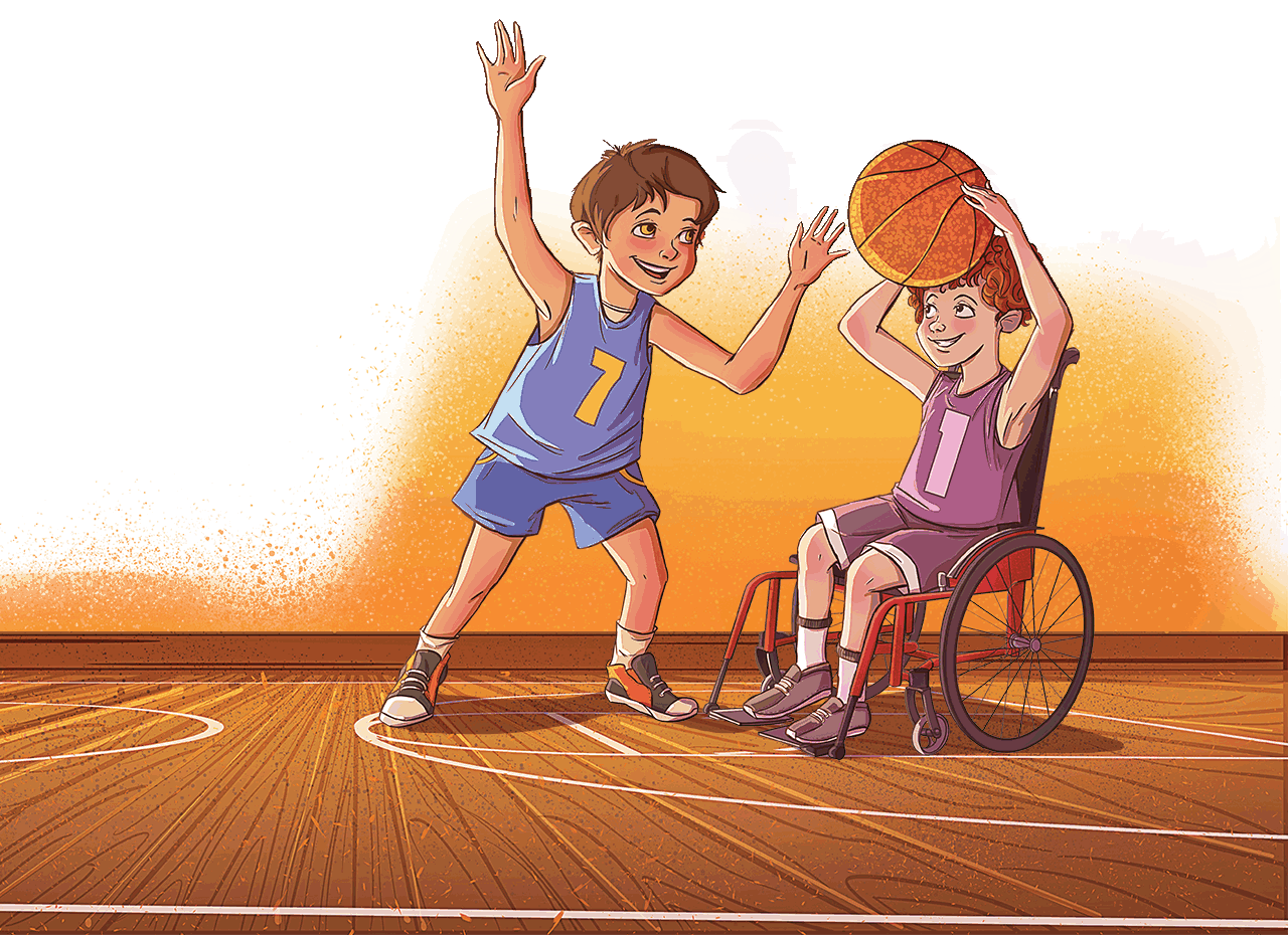 Jordan, el basquetbolista sobre ruedas